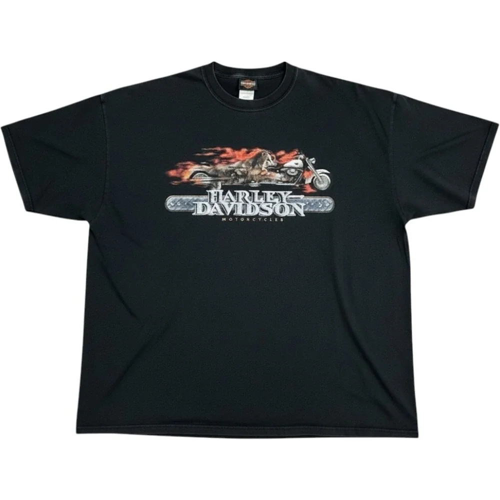 Harley Davidson 3XL Wolf Graphic T Shirt Aspen Valley Colorado Biker USA